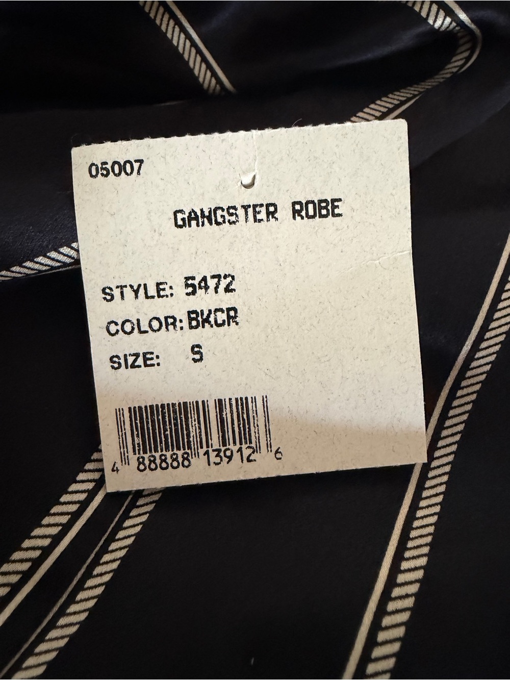 J.Peterman Company Gangster 100% Silk Robe S - Picture 6 of 6